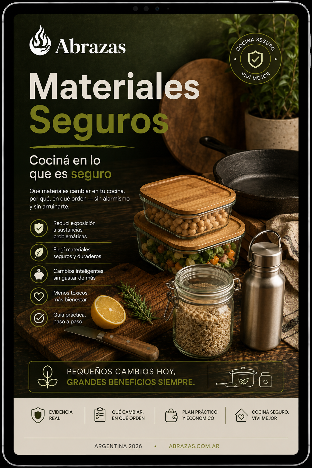 Materiales Seguros: Cociná en lo que es Seguro
